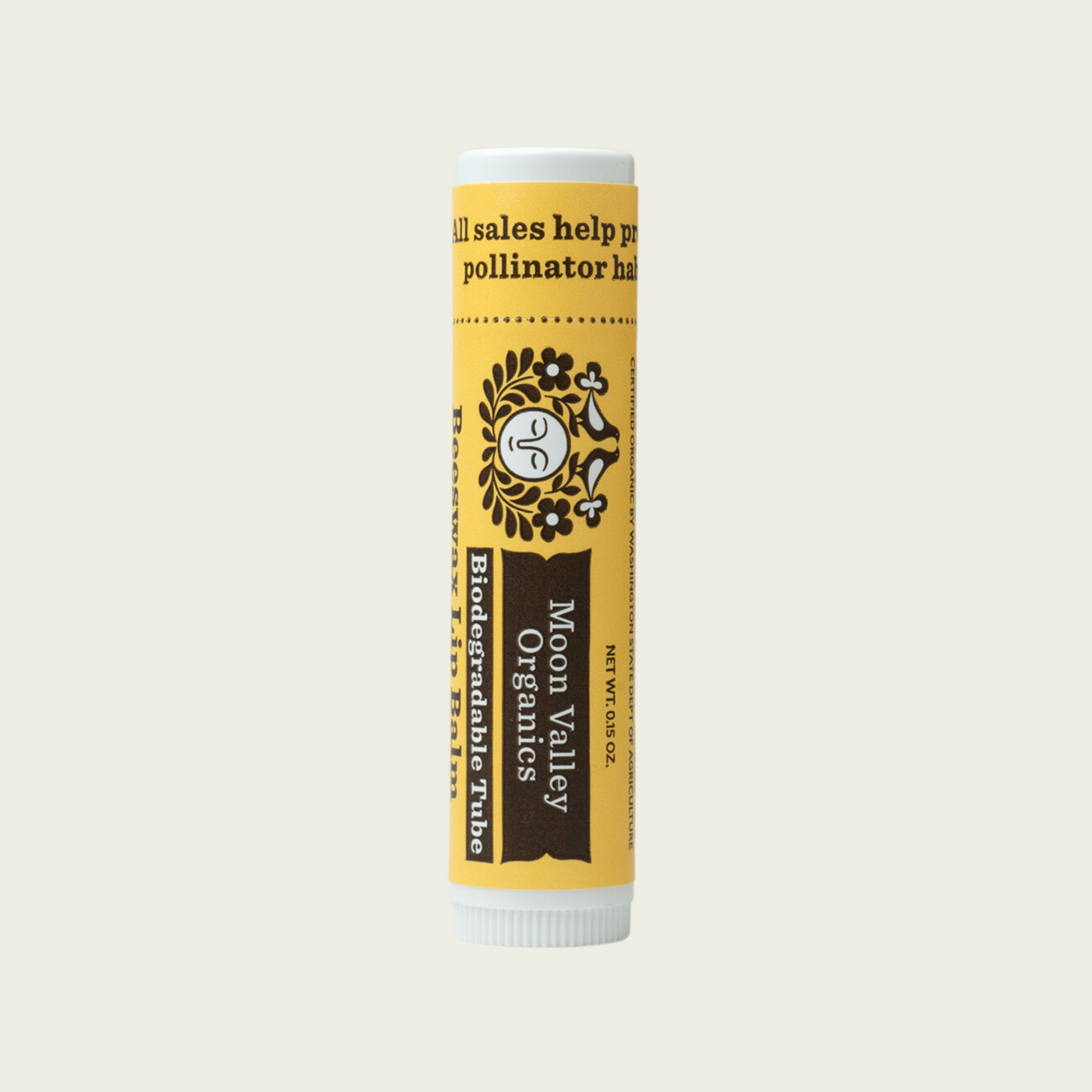 Moon Valley Organics Beeswax Lip Balm Sweet Honey Flavor